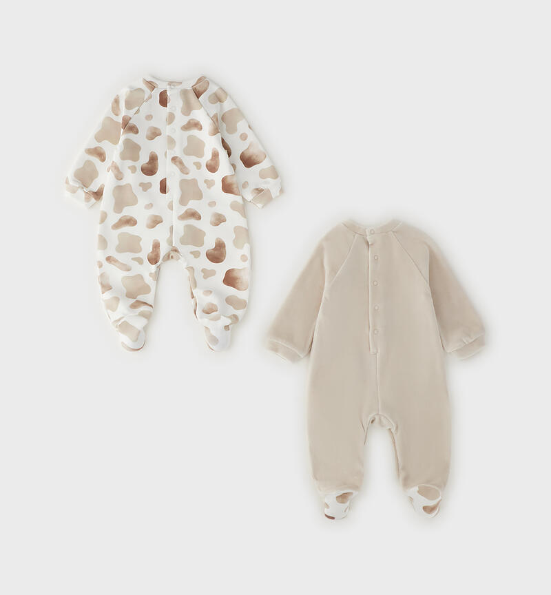 Baby romper set ECRU'-0164