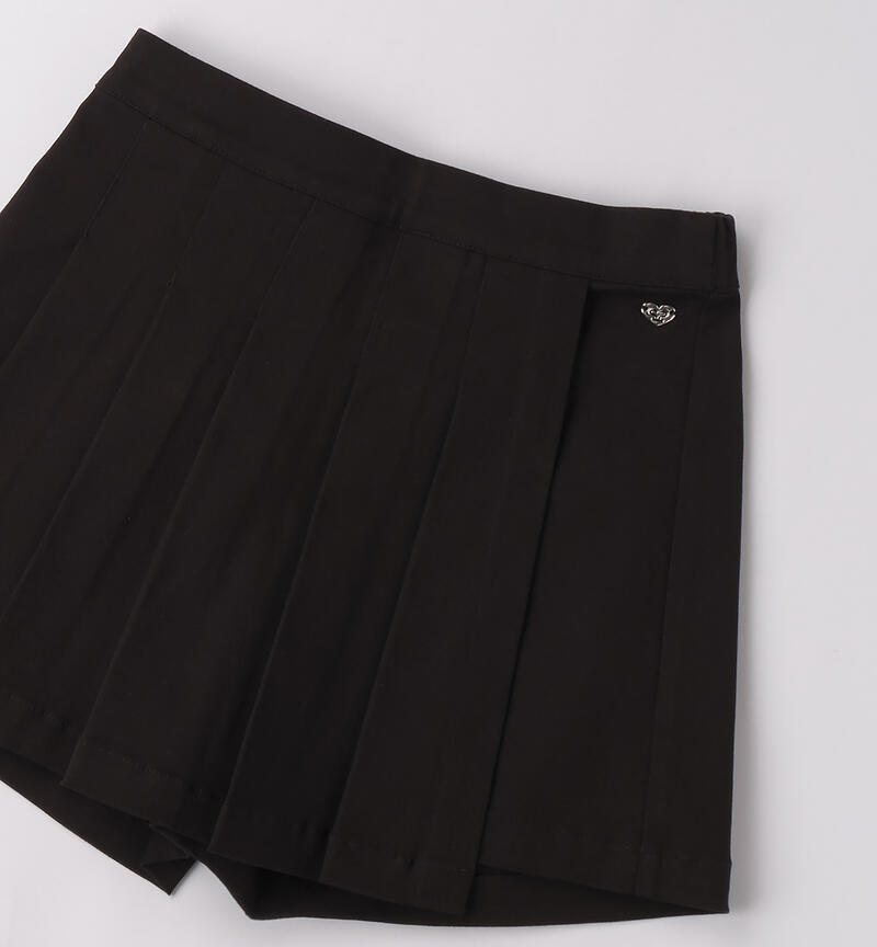 Shorts da ragazza NERO-0658