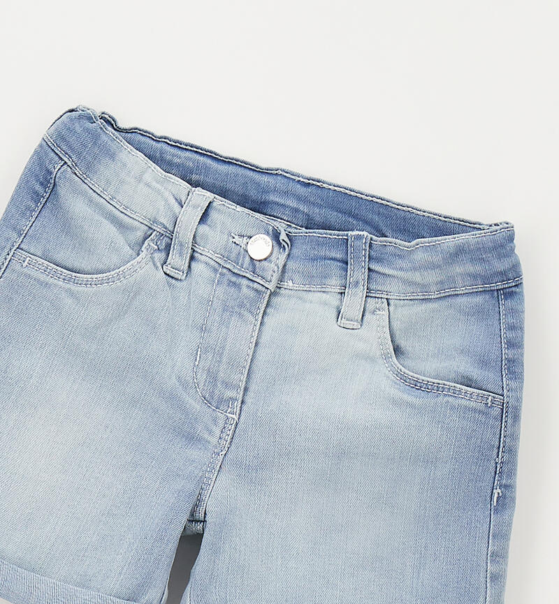 Girls' denim shorts LAVATO CHIARISSIMO-7300