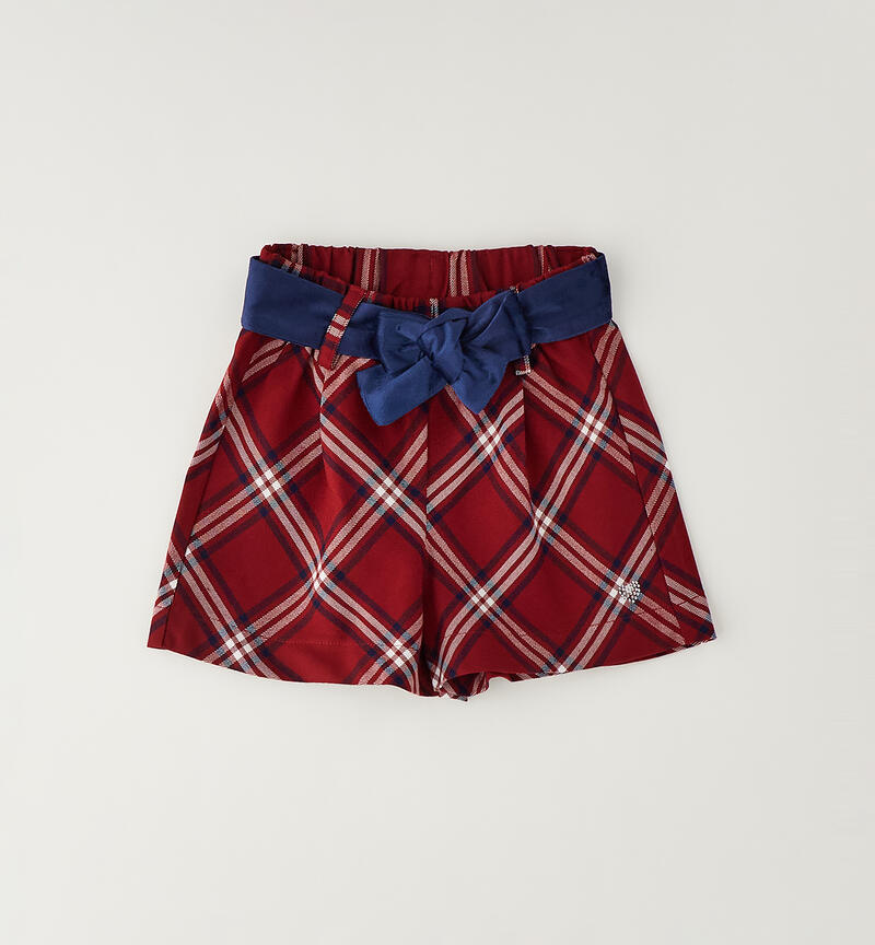 Shorts Natale bambina ROSSO-2549