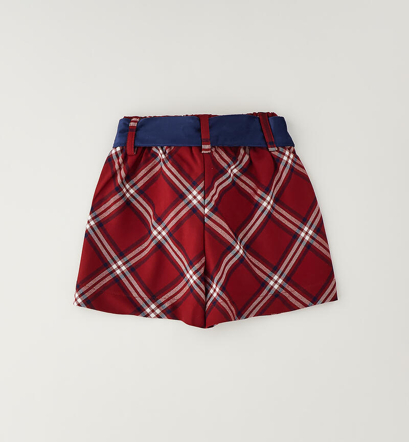 Shorts Natale bambina ROSSO-2549