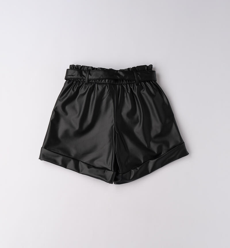 Shorts per ragazza NERO-0658