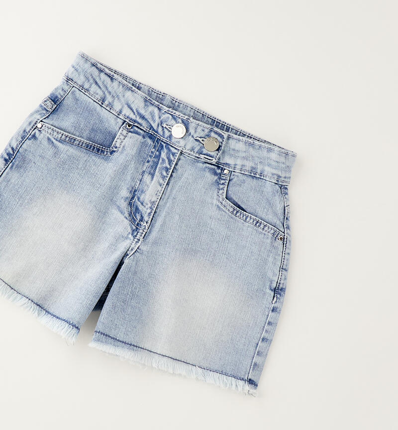 Shorts per ragazza Sarabanda DENIM MEDIUM BLEACH-7315