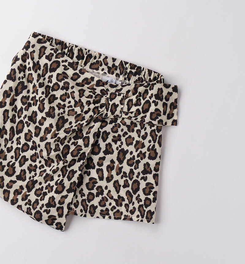 Shorts per ragazza Sarabanda MARRONE-NERO-6BRA