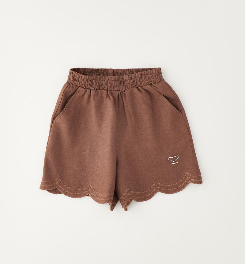 Shorts Sarabanda per bambina BROWN-1213