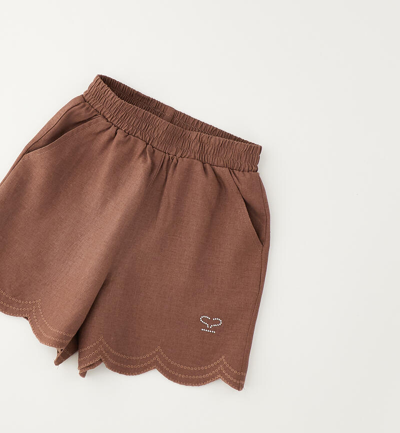 Shorts Sarabanda per bambina BROWN-1213