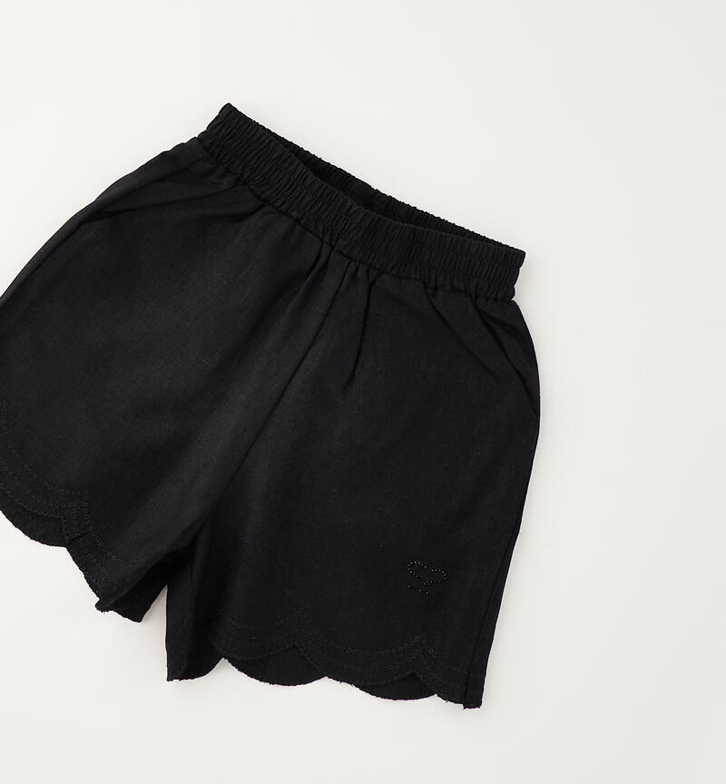 Shorts Sarabanda per bambina NERO-0658