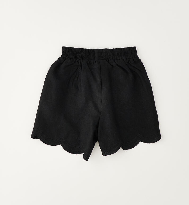 Shorts Sarabanda per bambina NERO-0658