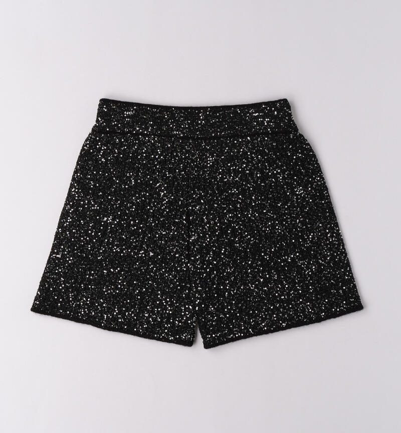Shorts Sarabanda per ragazza NERO-0658