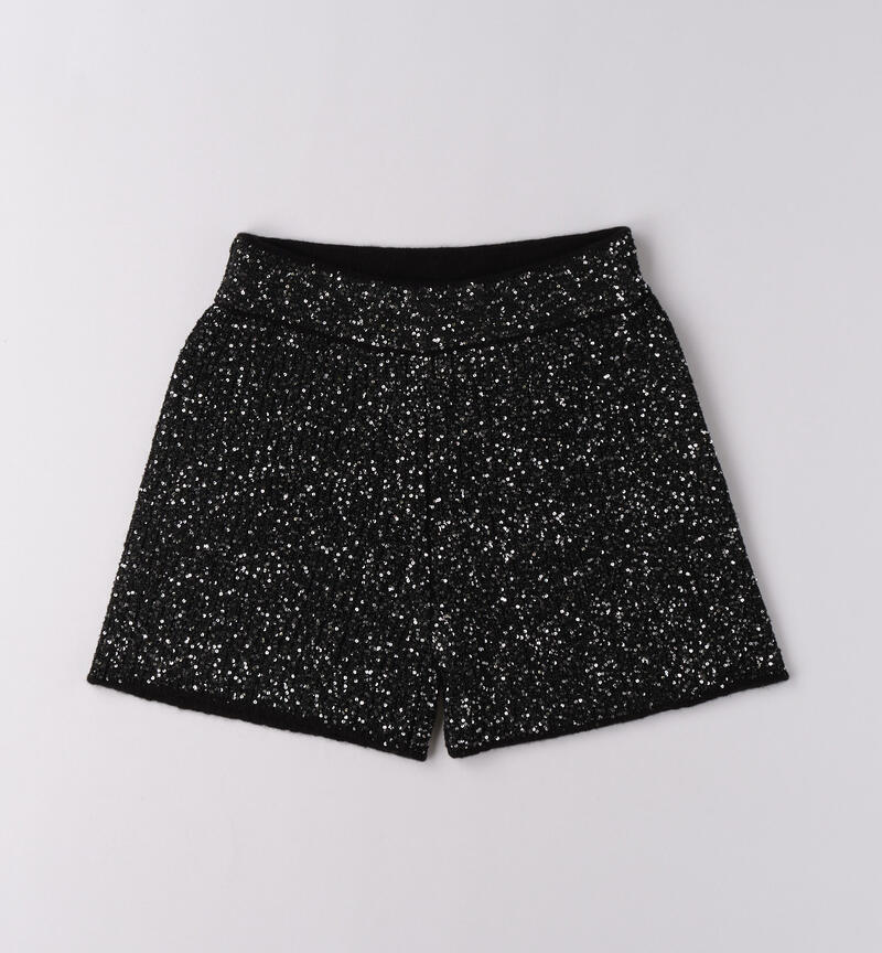 Shorts Sarabanda per ragazza NERO-0658