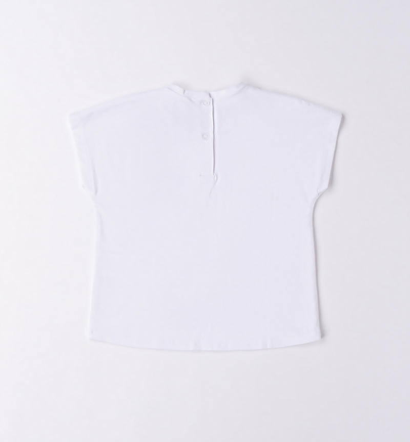 Sarabanda fun T-shirt for girls from 9 months to 8 years BIANCO-0113