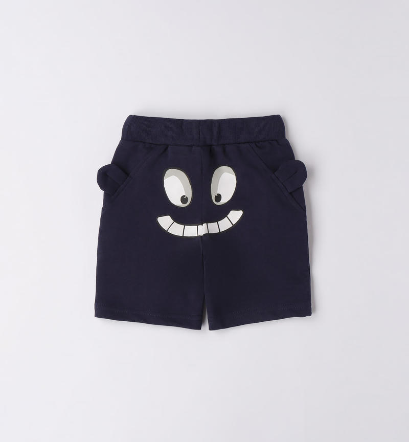 Sarabanda fun shorts for boys from 9 months to 8 years NAVY-3854