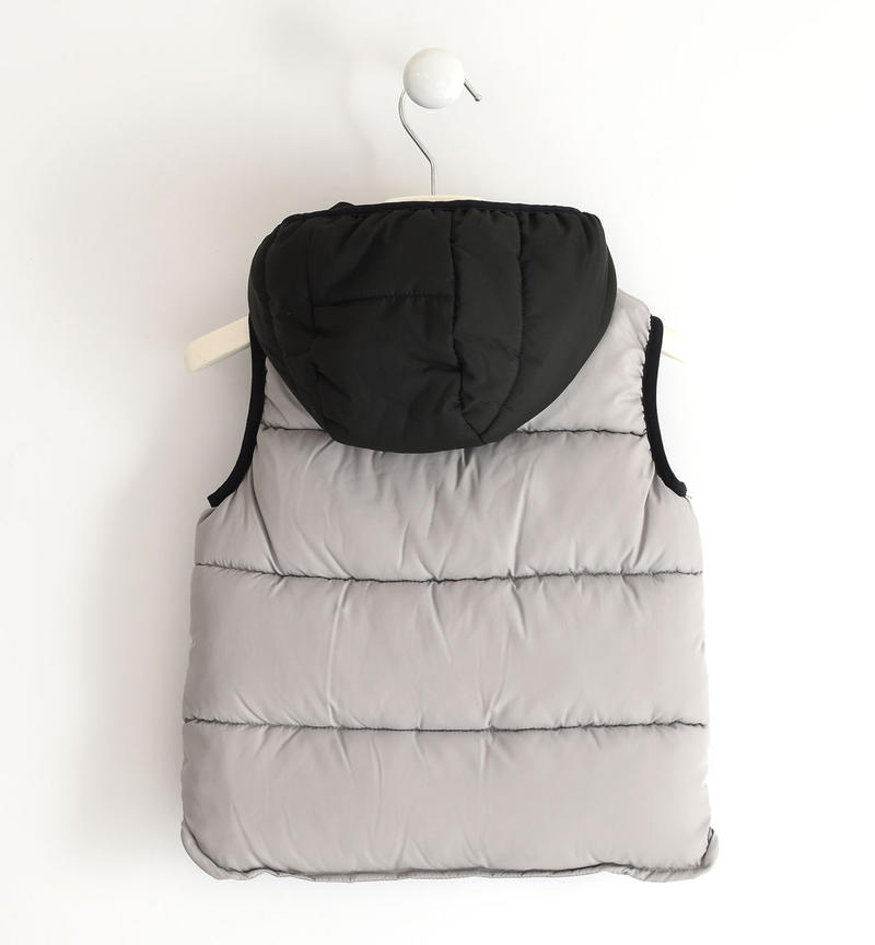 Sarabanda boy's 200 grammes sleeveless jacket from 9 months to 8 years GRIGIO-0518