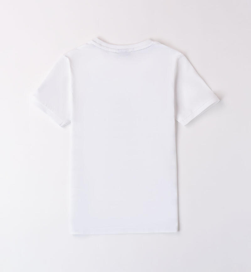 T-Shirt in 100% cotton  BIANCO-0113
