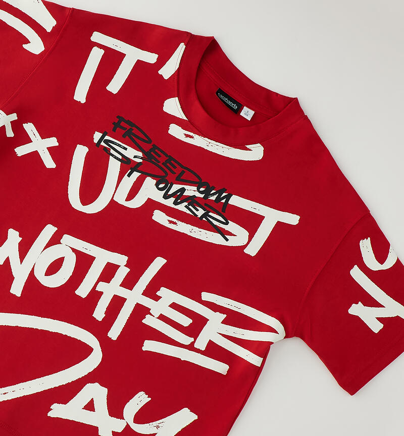 100% Cotton Boys' T-Shirt ROSSO-2267
