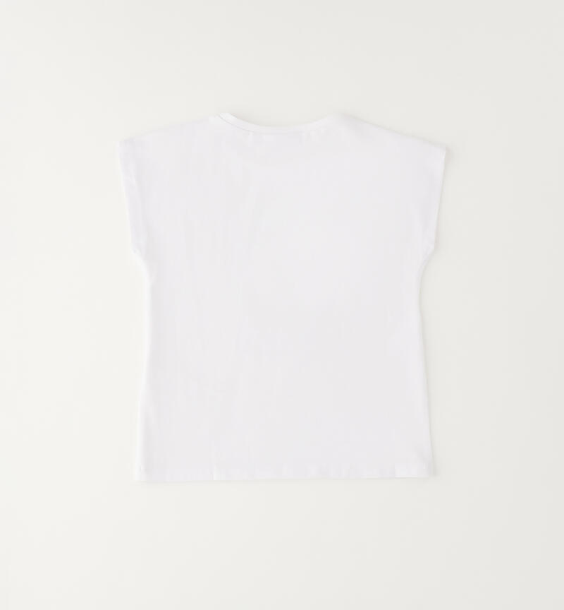 White girls' T-shirt BIANCO-0113