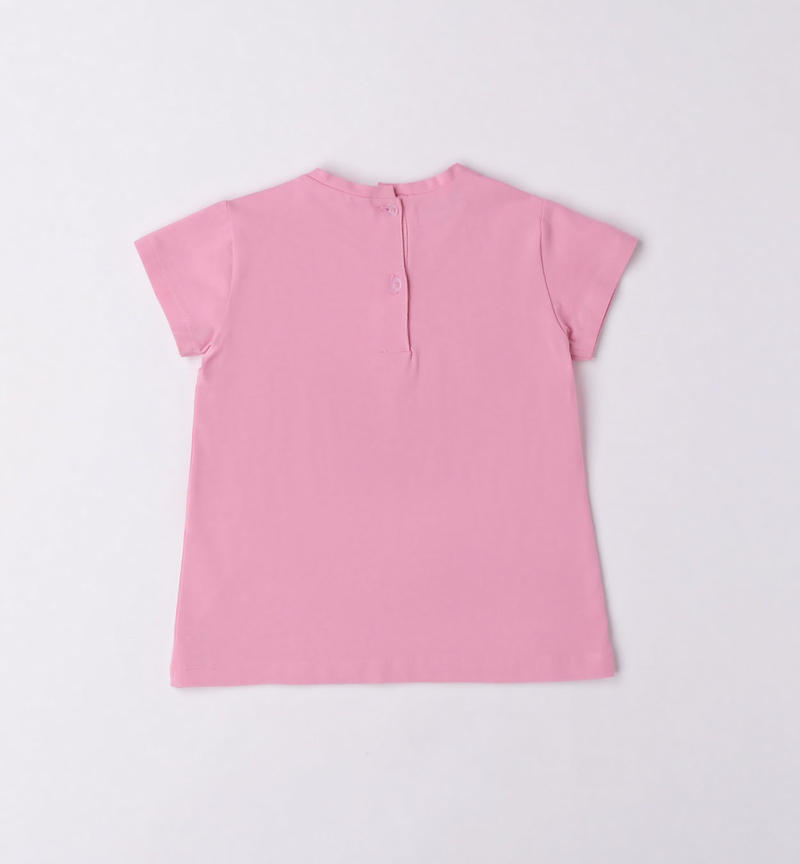 Sarabanda Snoopy motif T-shirt for girls from 9 months to 8 years ROSA-2414