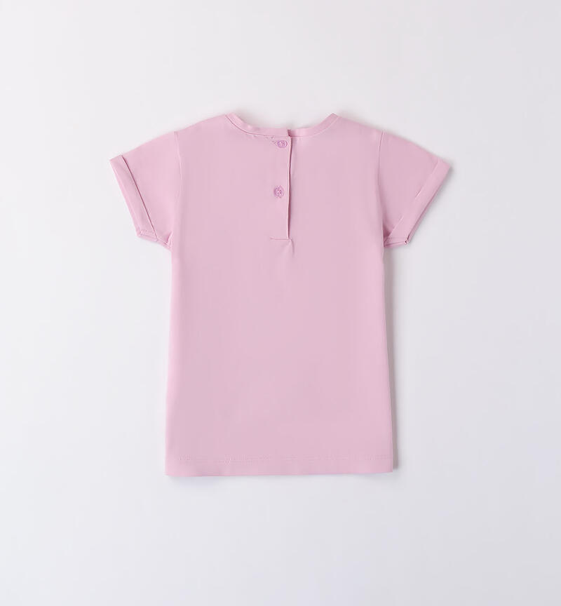 Girls' short-sleeved T-shirt LAVANDA-2755