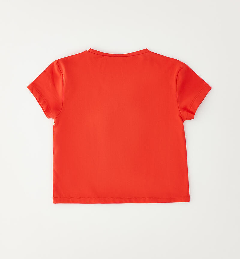 Red T-shirt for girls CORALLO-2232