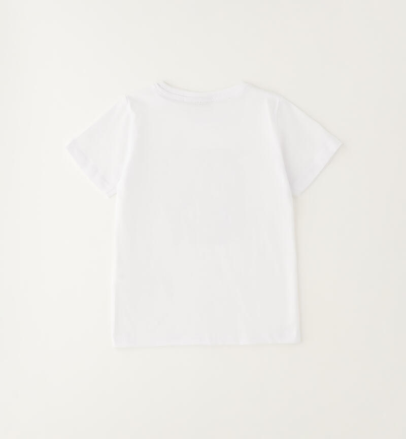 T-shirt bambino 100% cotone BIANCO-0113