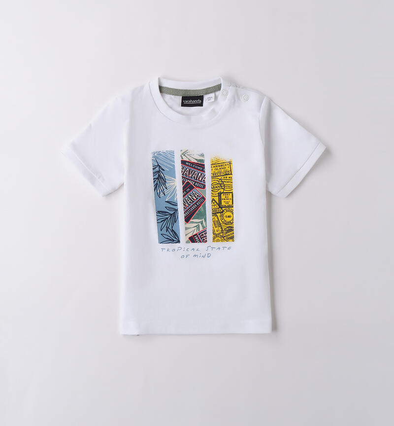 T-shirt bambino BIANCO-0113