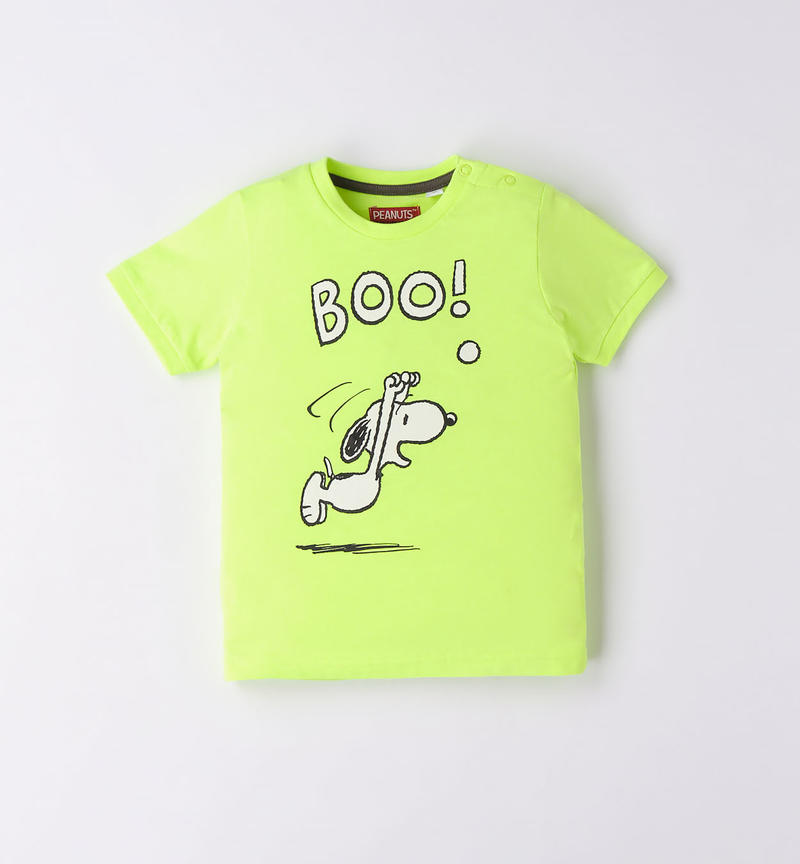 T-shirt bambino Peanuts da 9 mesi a 8 anni Sarabanda GREEN ACID-5841