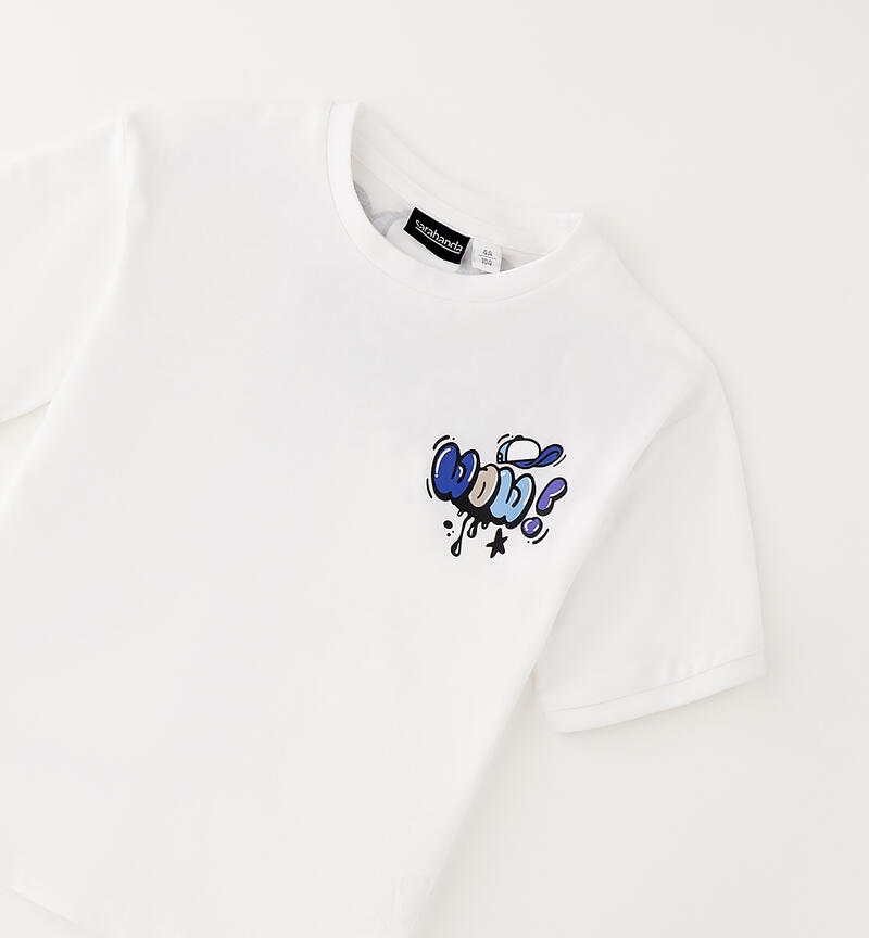 Sarabanda Children's T-Shirt BIANCO-0113