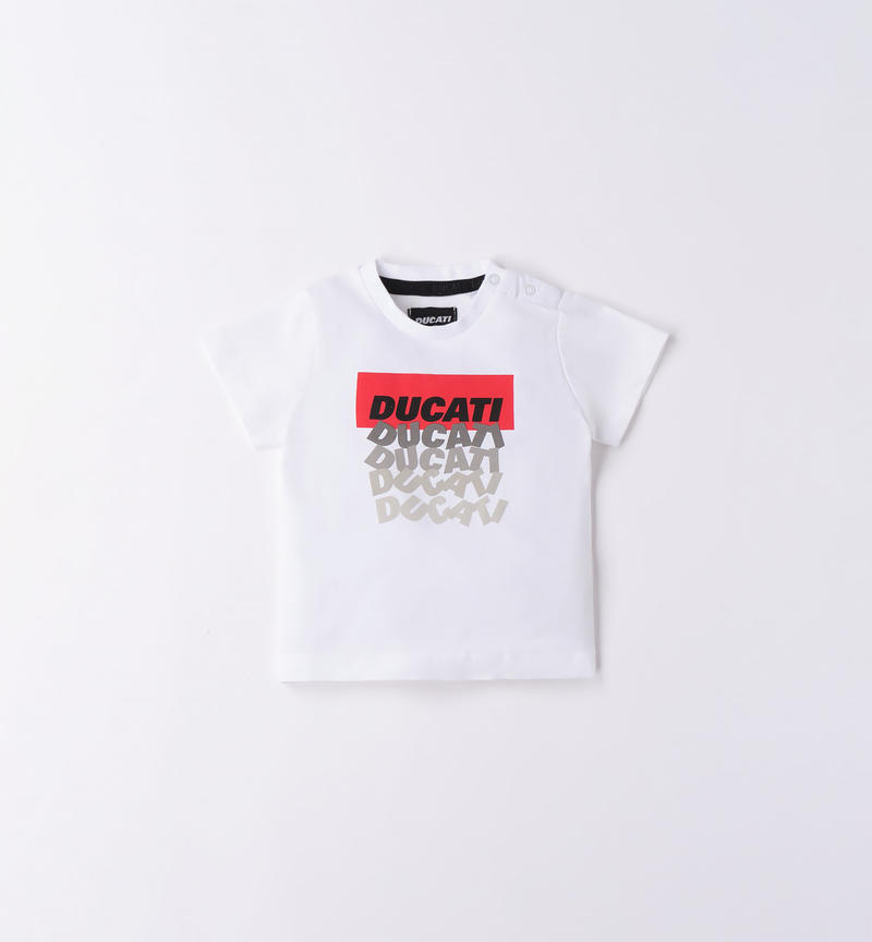 Ducati t-shirt for boys from 3 to 24 months BIANCO-0113