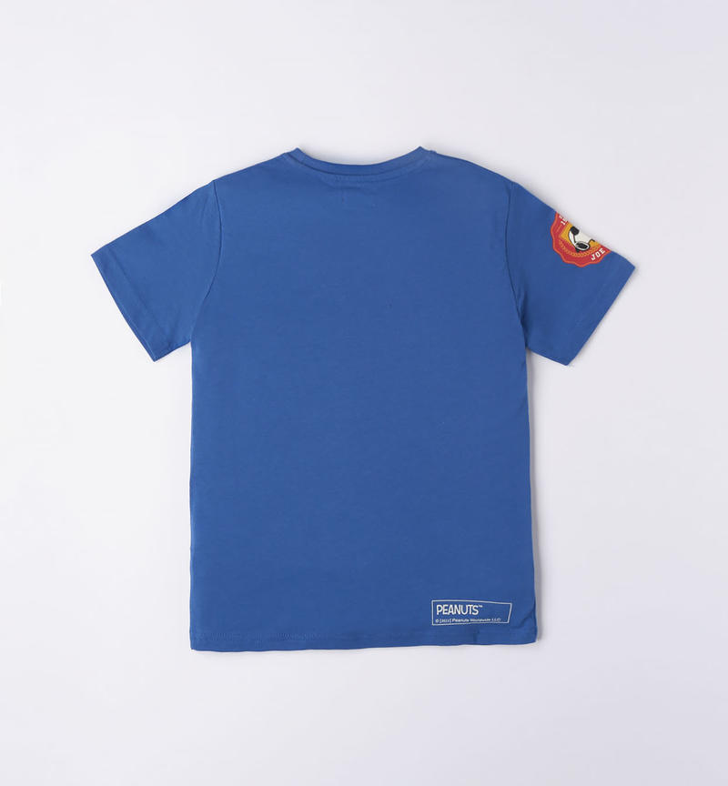 Sarabanda Snoopy college t-shirt for boys from 8 to 16 years ROYAL-3784