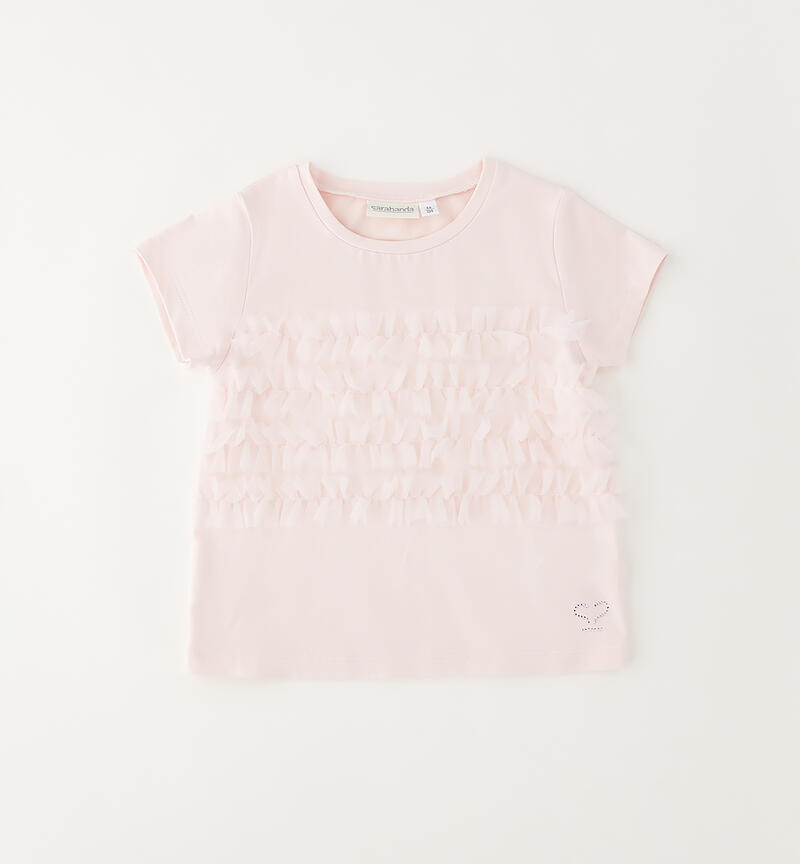 Girl's tulle T-shirt ROSA-2522