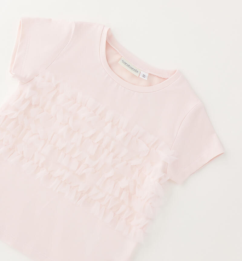Girl's tulle T-shirt ROSA-2522