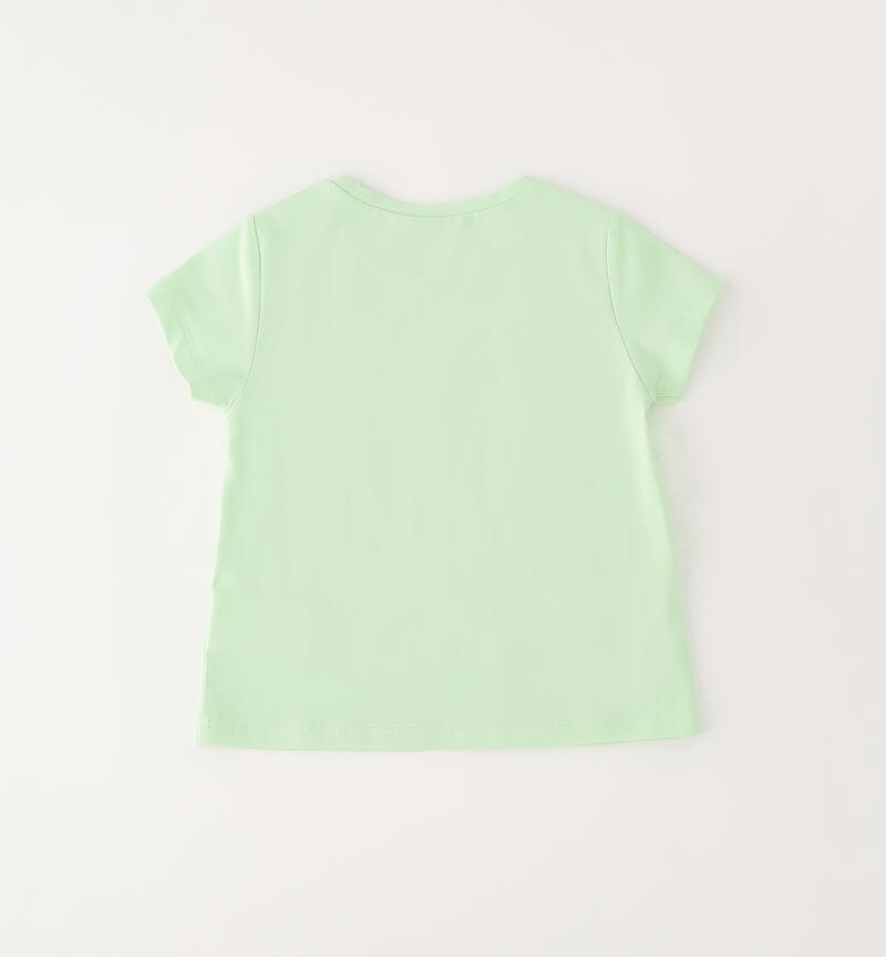 Girl's tulle T-shirt VERDE-5121