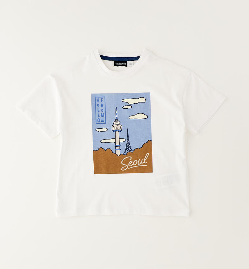 T-shirt da bambino Sarabanda BIANCO-0113