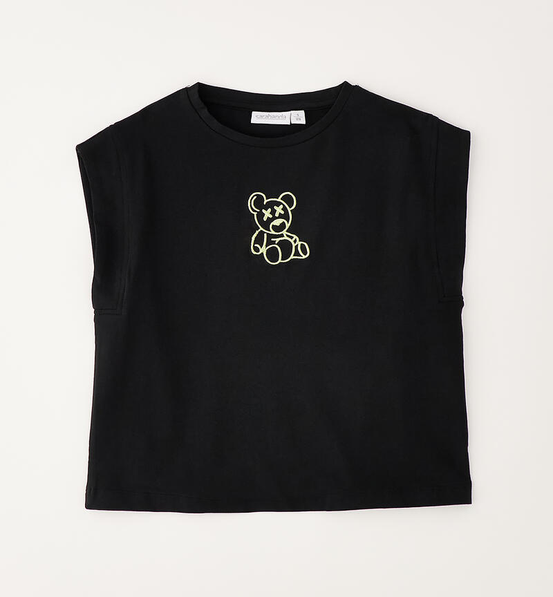 Sarabanda Girls' T-Shirt NERO-0658