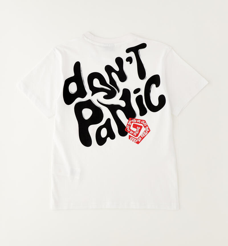 T-shirt da ragazzo Sarabanda BIANCO-0113