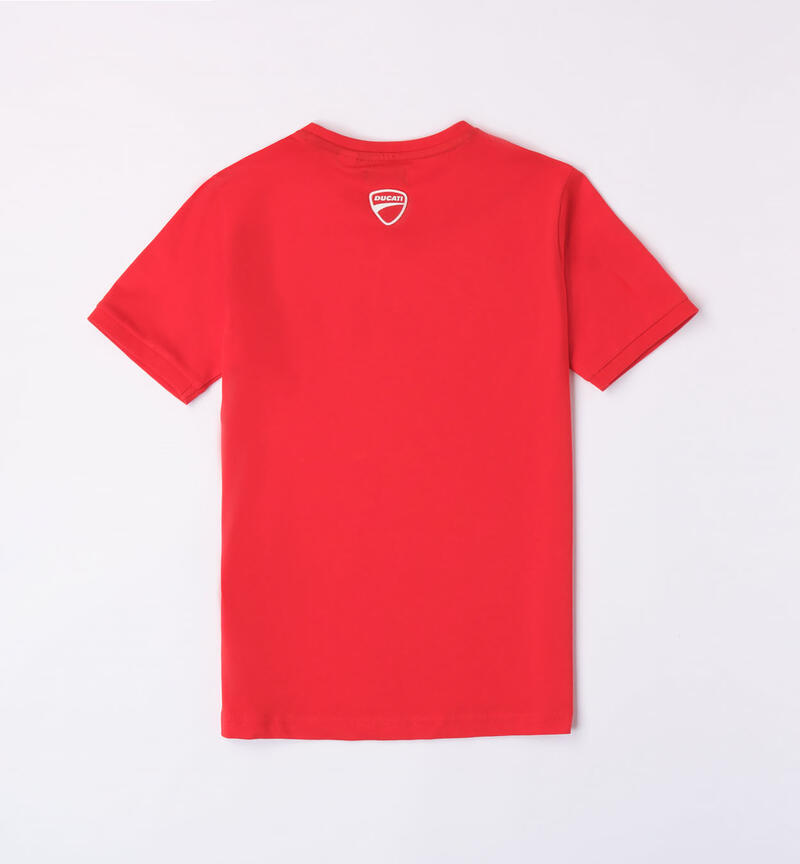 T-shirt Ducati 100% cotone per ragazzo da 3 a 16 anni ROSSO-2236
