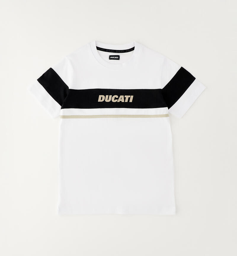 Ducati T-shirt for boys BIANCO-0113