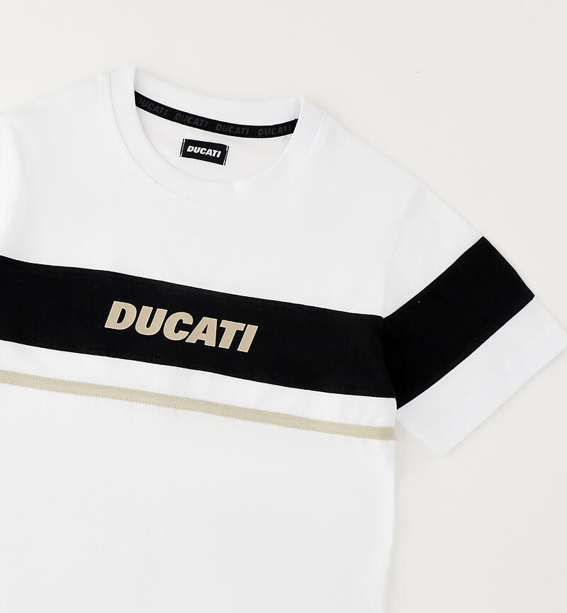 Ducati T-shirt for boys BIANCO-0113