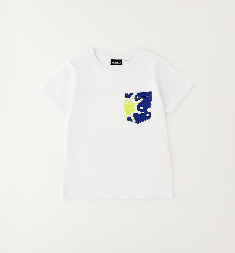 T-shirt in cotone bambino BIANCO-0113