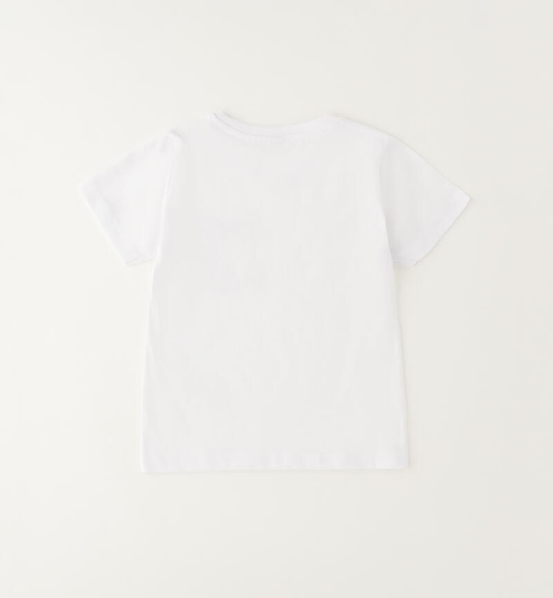 T-shirt in cotone bambino BIANCO-0113