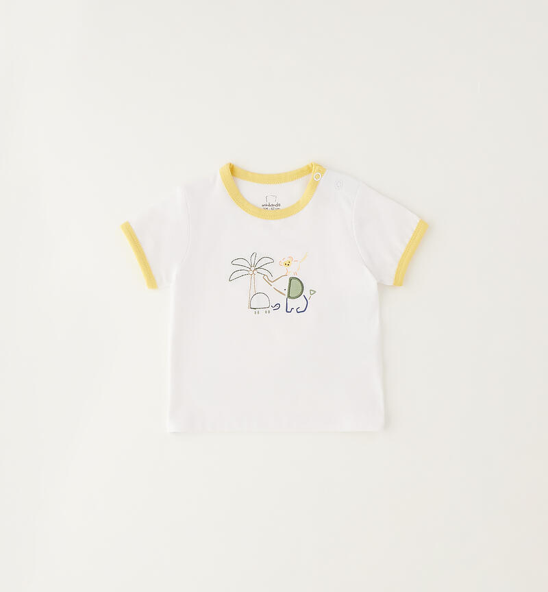 T-Shirt neonato Minibanda BIANCO-0113