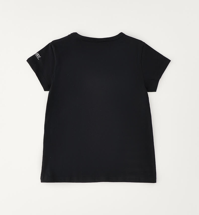 Black T-shirt for girls NERO-0658