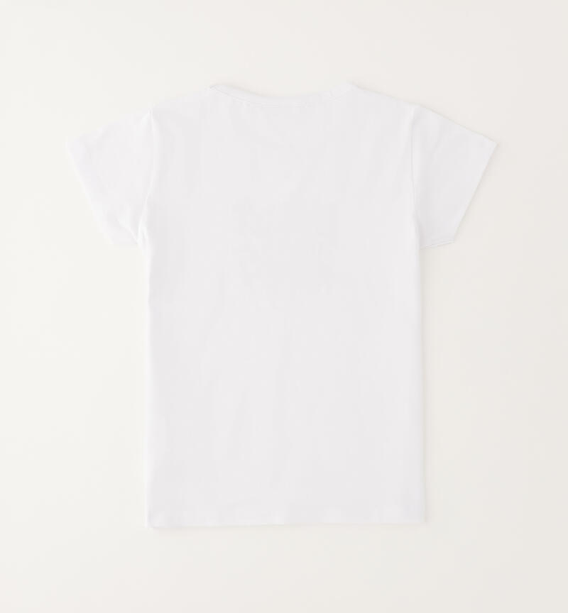 Sarabanda T-shirt for girls BIANCO-0113