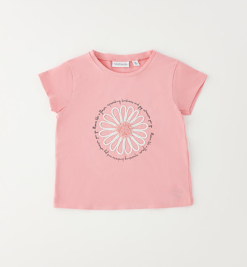 Sarabanda T-shirt for girls PINK-2372