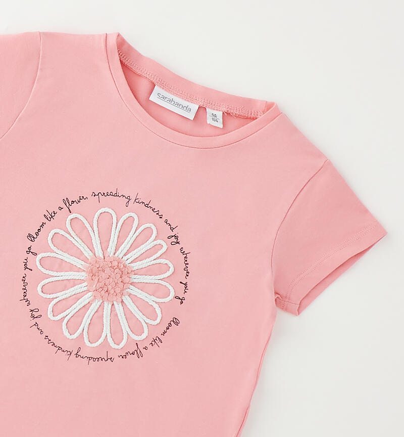 Sarabanda T-shirt for girls PINK-2372