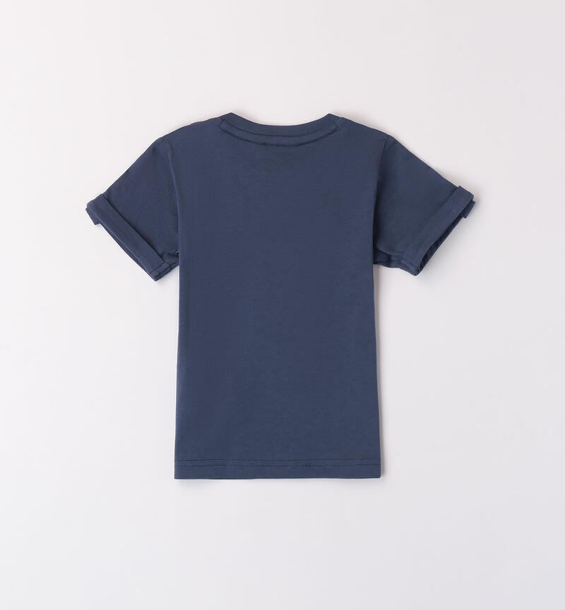 T-shirt per bambino 100% cotone BLU-3656