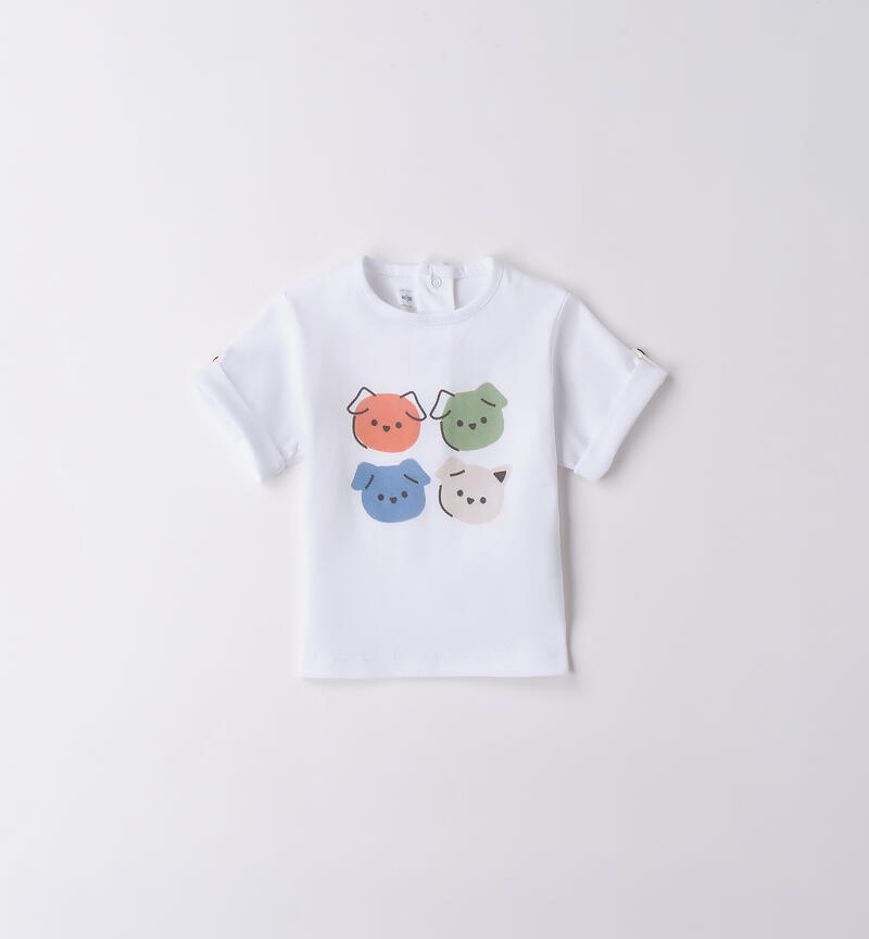 T-shirt per bimbo Minibanda BIANCO-0113