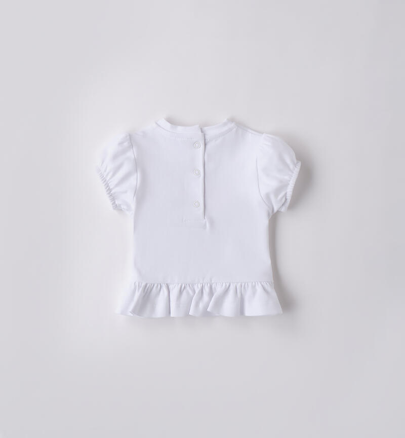 T-Shirt per neonata Minibanda BIANCO-0113