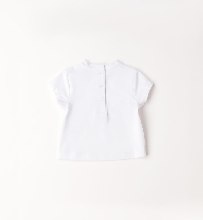 Minibanda Baby Girl T-Shirt BIANCO-0113