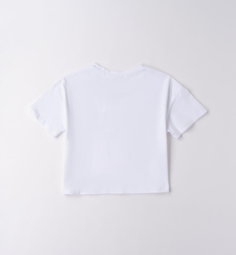 T-Shirt per ragazza BIANCO-0113